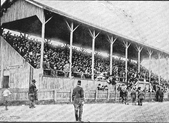 Grandstand from the old Niagara County Fair Grounds located off Locust Street within the City of Lockport.