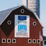 Bicentennial Logo on Sweeny Barn